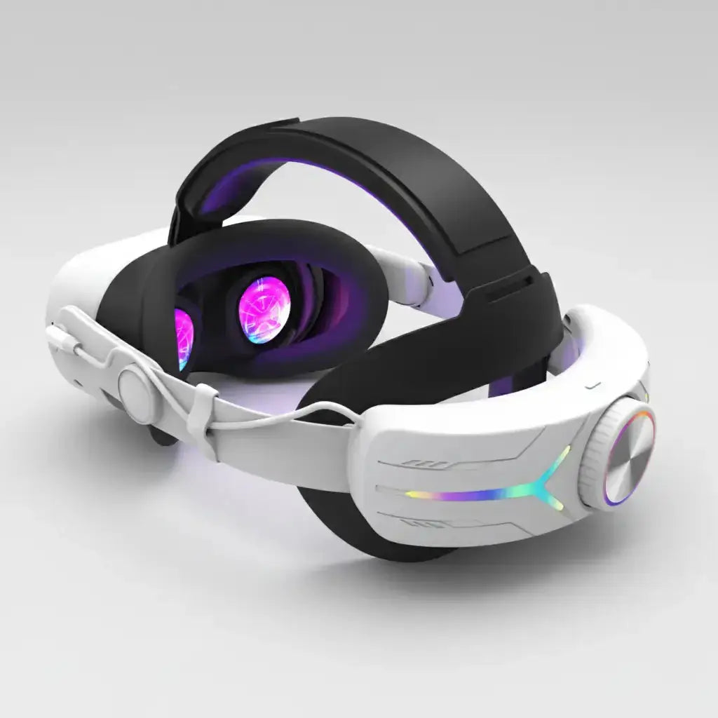Meta Quest 2/3/3S Comfort Strap with Battery Pack – 6+ Hours Playtime, No Facial Pressure